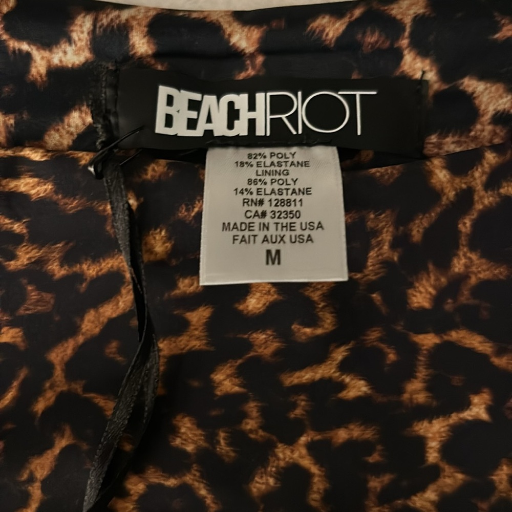 ✨Beach Riot Sandy Bikini Bottom✨NWT $88 Leopard HTF - Picture 4 of 6